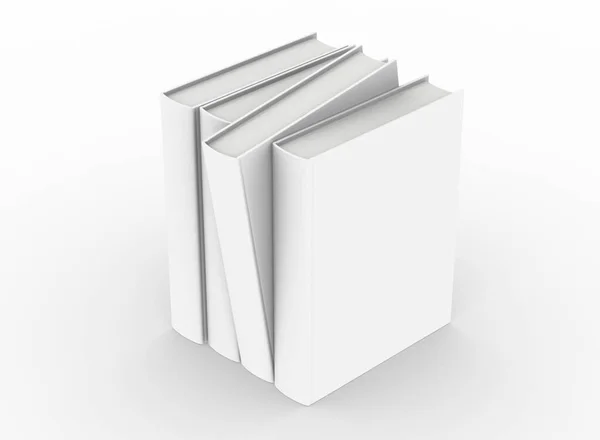 Template Empty Hardcover Book Mockup Set Rendering — Stock Photo, Image