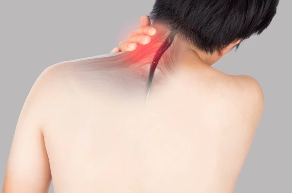 オフィス症候群のX線筋 首の筋肉痛 — ストック写真