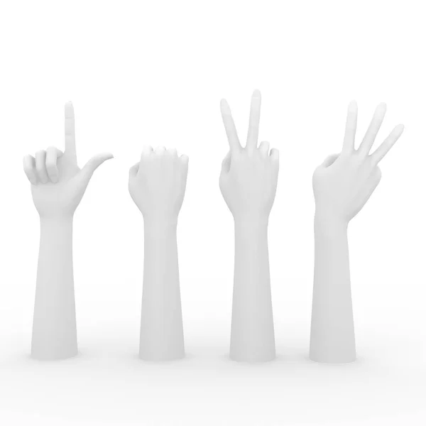 Mockup Χέρι Κάνει Σύμβολο Ευθυμία Απόδοση — Φωτογραφία Αρχείου