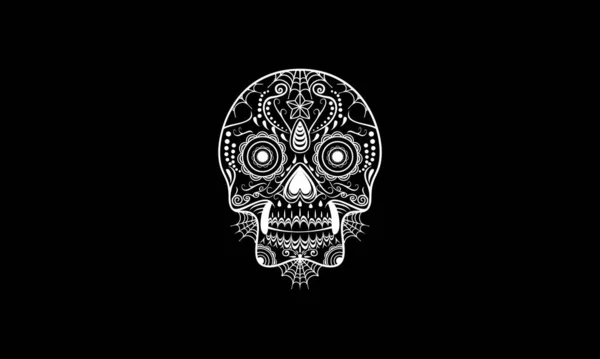 Skull Vektor Illustration Logo Symbol — Stockvektor