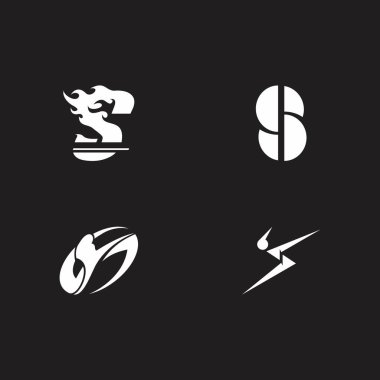 S logosu vektör çizimi