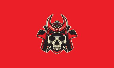 Kafatası vektör illüstrasyonu, logo simgesi