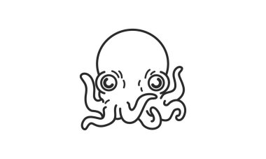 Basit bir ahtapot çizimi çizimi