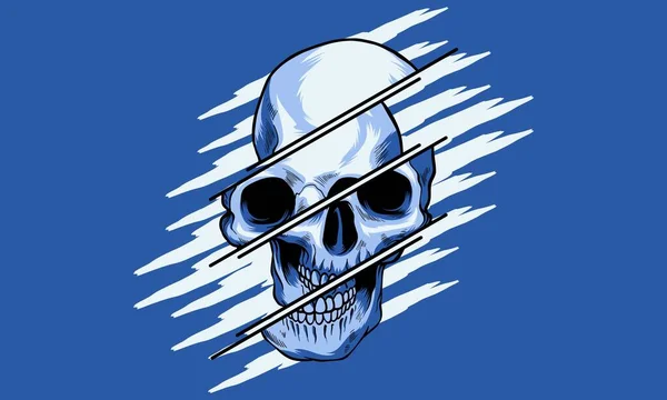 Skull Vector Illustration Logo Icon — Stock Vector
