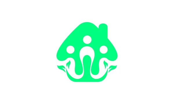 Kids Onderwijs Organisatie Logo Bedrijf Vector Illustratie — Stockvector