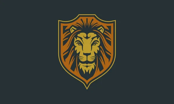 Logo Vecteur Animal Lion Illustration Art — Image vectorielle