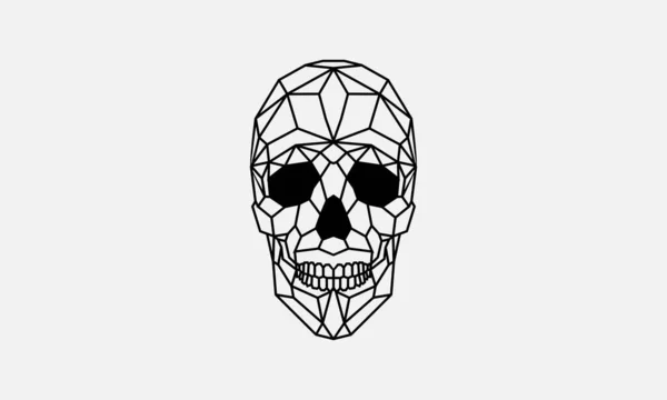 Skull Vector Illustration Logo Icon — Stock Vector