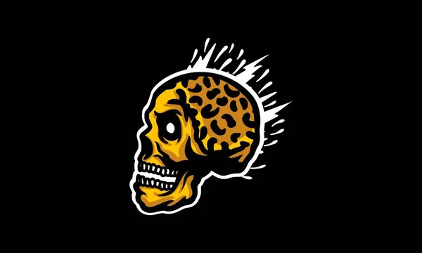Skull Vektor Illustration Logo Symbol — Stockvektor