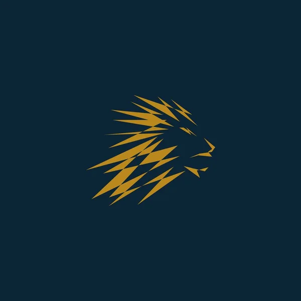 Logo Vecteur Animal Lion Illustration Art — Image vectorielle