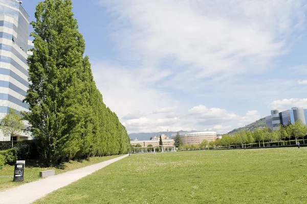 Park in Brescia in Noord-Italië — Stockfoto