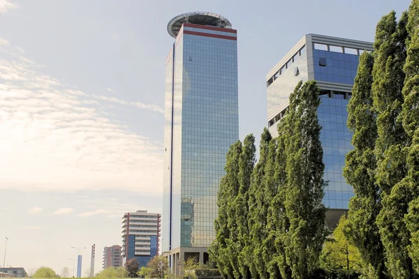 Moderne architectuur in Brescia in Noord-Italië Stockfoto