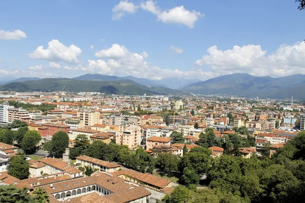 Aerial view of Brescia, in northern Italy — Stock Photo, Image
