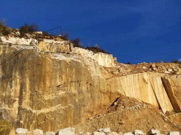 Carrières Marbre Botticino Dans Nord Italie — Photo