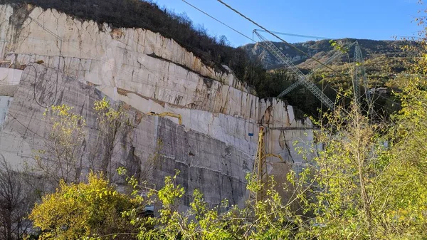意大利北部Botticino的大理石采石场 — 图库照片