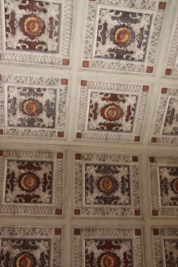  İtalya, Brescia Toscolano 'daki Katolik kilise binası Supina antik tapınağının içinde.