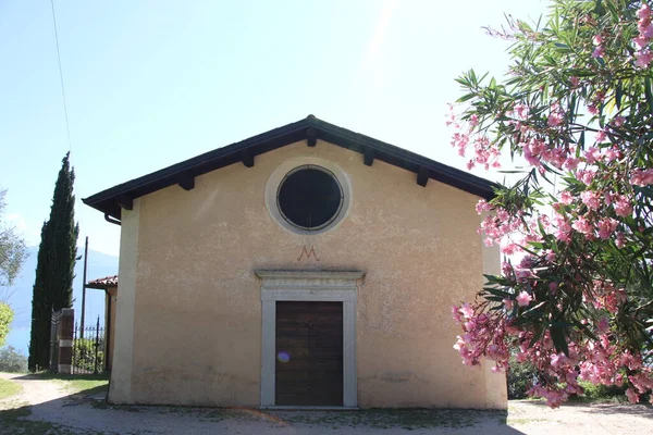 Antigo Santuário Supina Edifício Igreja Católica Toscolano Brescia Itália — Fotografia de Stock