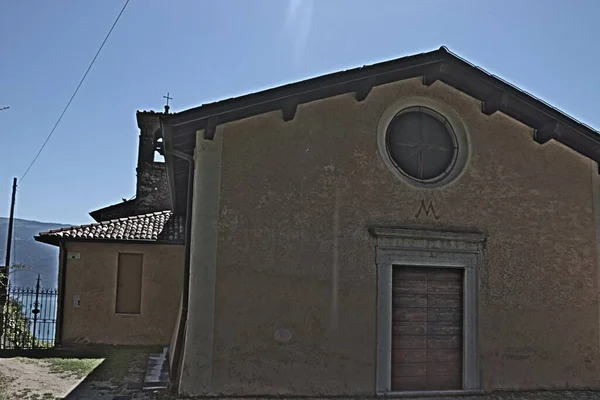 Antiguo Santuario Supina Edificio Iglesia Católica Toscolano Brescia Italia —  Fotos de Stock