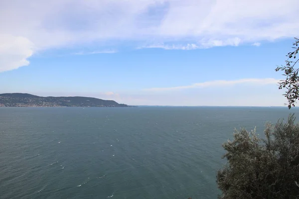 Paisaje Del Lago Garda Norte Italia — Foto de Stock