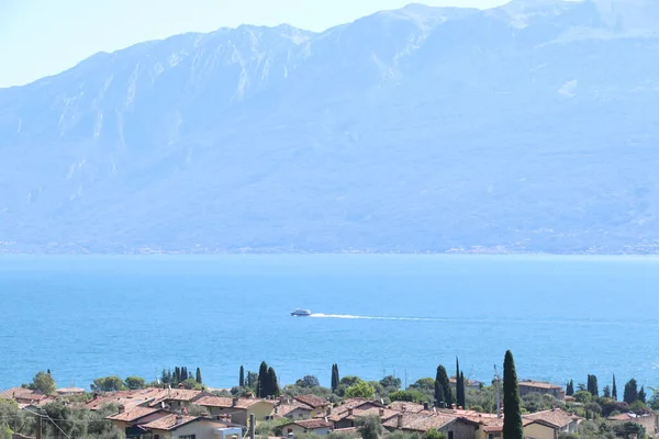 Landschap Van Garda Meer Noord Italië — Stockfoto