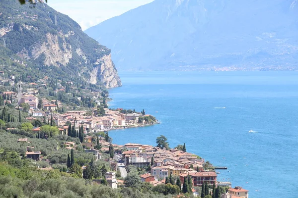 Landschap Van Garda Meer Noord Italië — Stockfoto