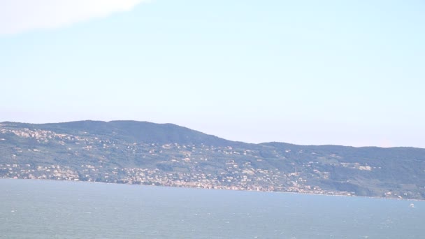 Landschap Van Garda Meer Noord Italië — Stockvideo