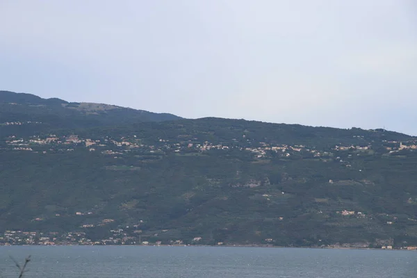 Vista Panorâmica Lago Garda Norte Itália — Fotografia de Stock