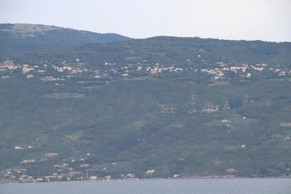 Vista Panorámica Del Lago Garda Norte Italia — Foto de Stock