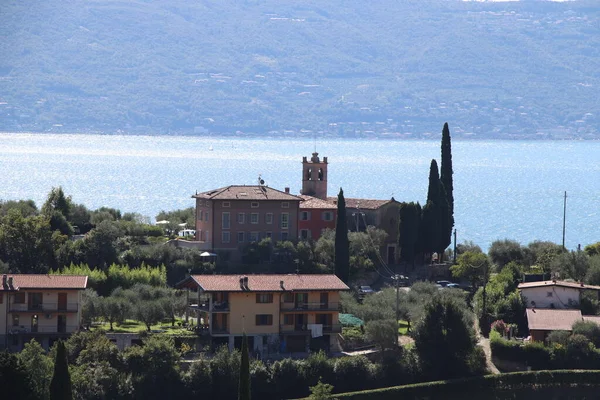 Scénický Pohled Jezero Garda Severní Itálii — Stock fotografie