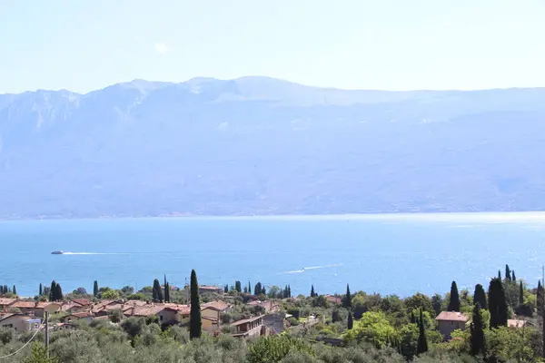 Landschappelijk Uitzicht Het Gardameer Noord Italië — Stockfoto