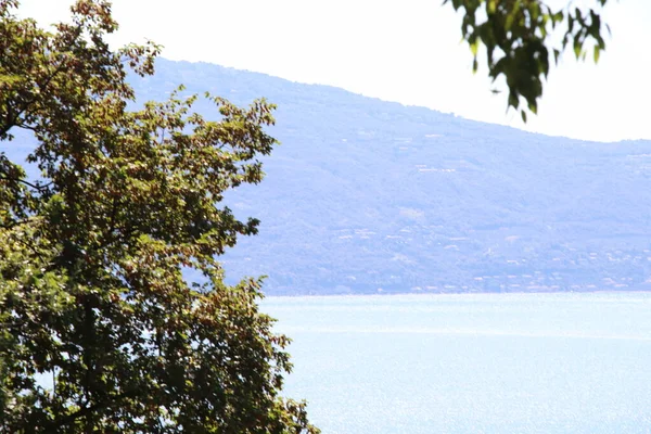 Vista Panorâmica Lago Garda Norte Itália — Fotografia de Stock