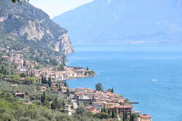 Landschappelijk Uitzicht Het Gardameer Noord Italië — Stockfoto
