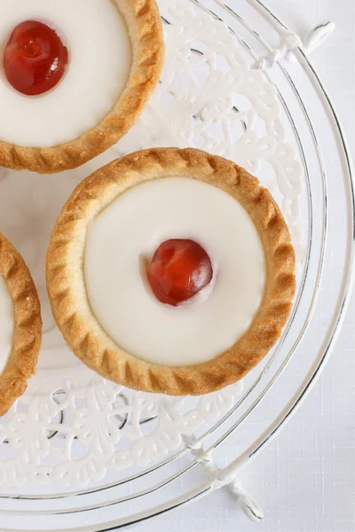 Třešňový bakewell koláč — Stock fotografie