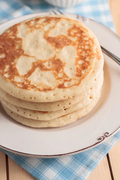 Panqueques de mantequilla llana —  Fotos de Stock