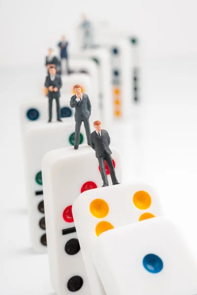 Business Domino Effect — Stock Photo, Image