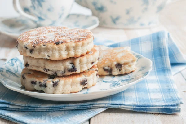 Bakplaat taarten of Welsh cakes — Stockfoto