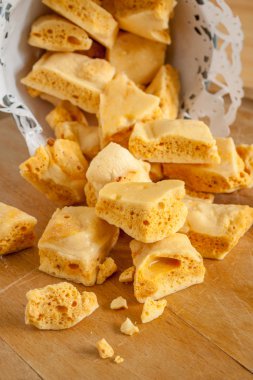 Honeycomb or Cinder Toffee clipart