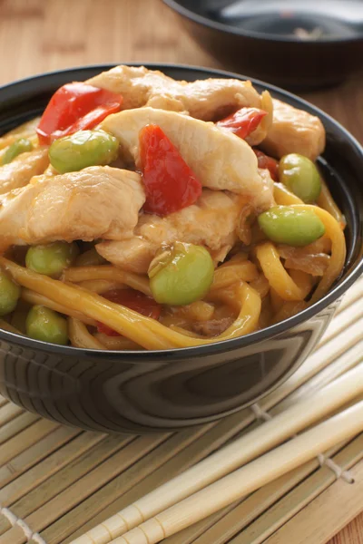 Teriyaki Chicken Noodles — Stock Photo, Image