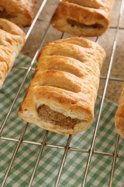 Pork sausage rolls — Stock Photo, Image