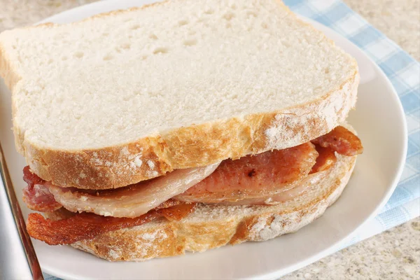 Panino al bacon — Foto Stock