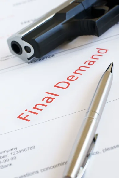 Final Demand Notice — Stock Photo, Image