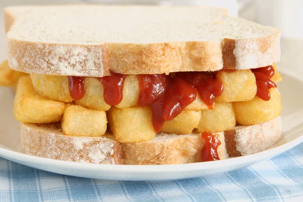 Chip Butty — Stock Photo, Image