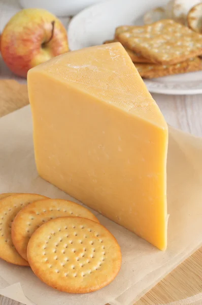 Double Gloucester Cheese — Stock Photo, Image