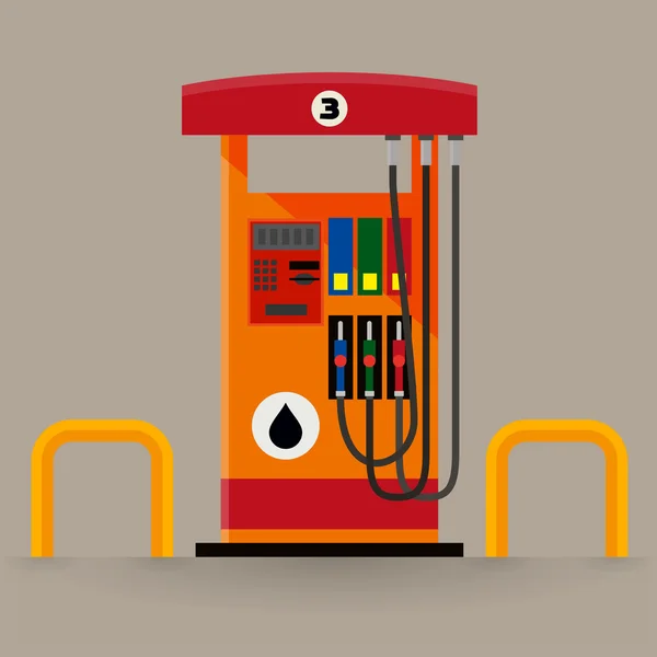 Gas pump station — Stock Vector