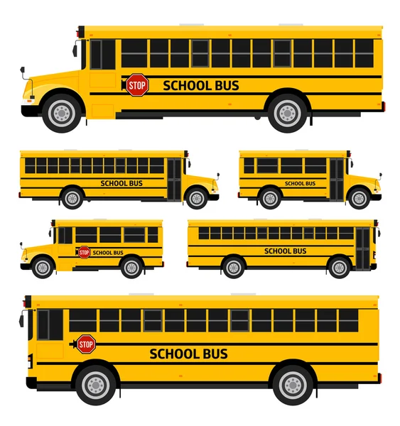 School buses — Stock Vector