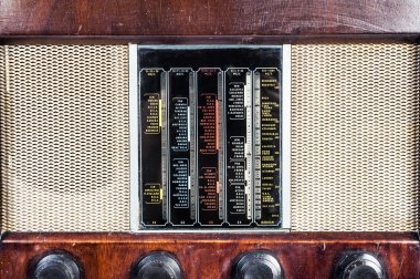 eski klasik radyo vintage izole