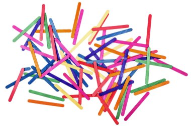 ahşap dondurma sopa sanat ve arka plan renk