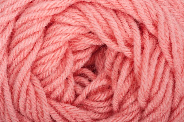 Rosa Garnwolle für den Strickhintergrund — Stockfoto