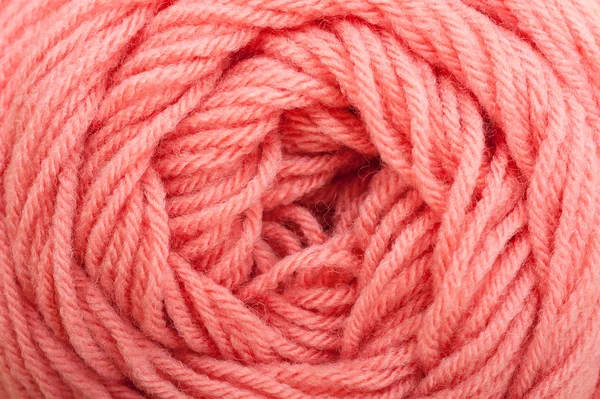 Lana di filato rosa per sfondo maglieria — Foto Stock