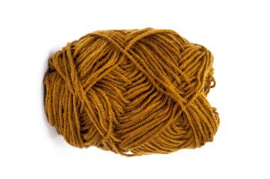 kahverengi iplik yün örme için