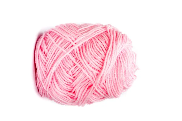 Lana di filato rosa per maglieria — Foto Stock